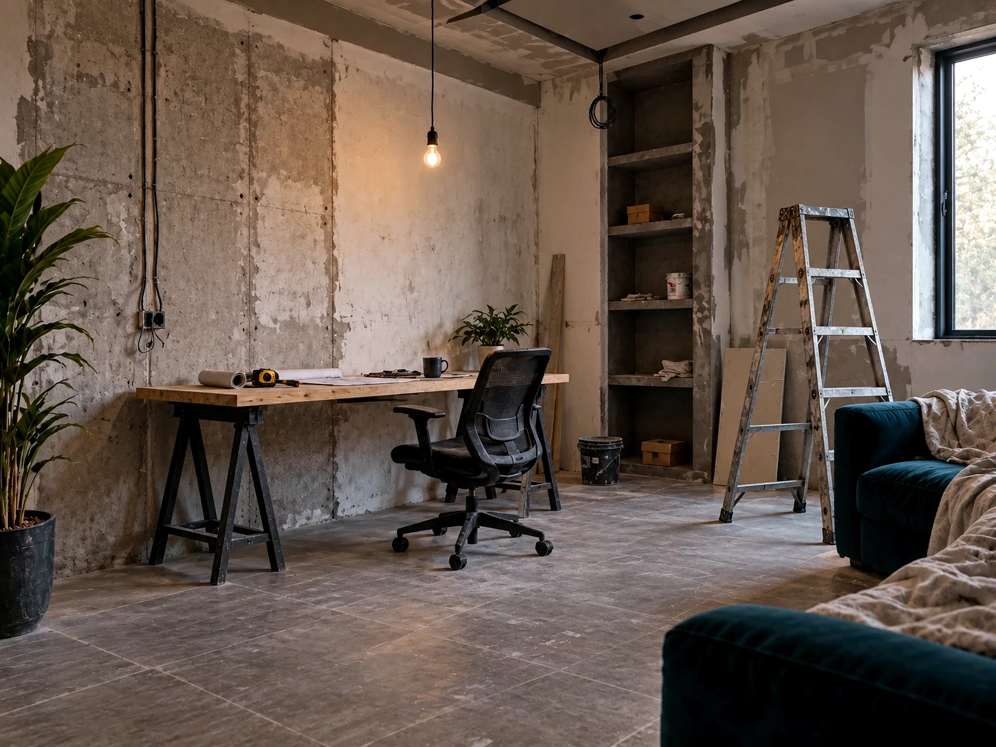 Same studio room during the before renovation stage